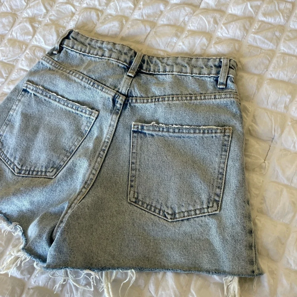 Zara Distressed Denim Women's Shorts
